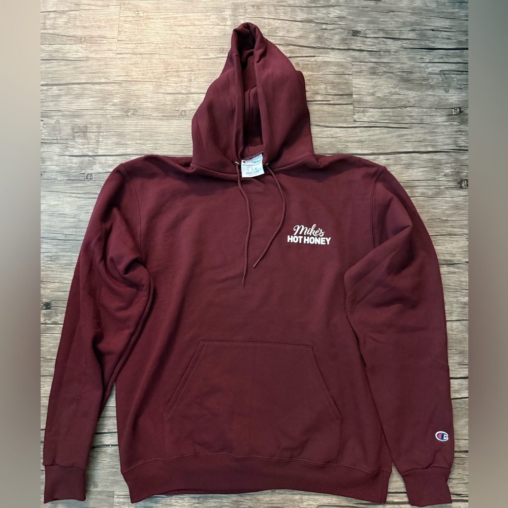 Mike’s Hot Honey Champion Maroon Hoodie with Logo